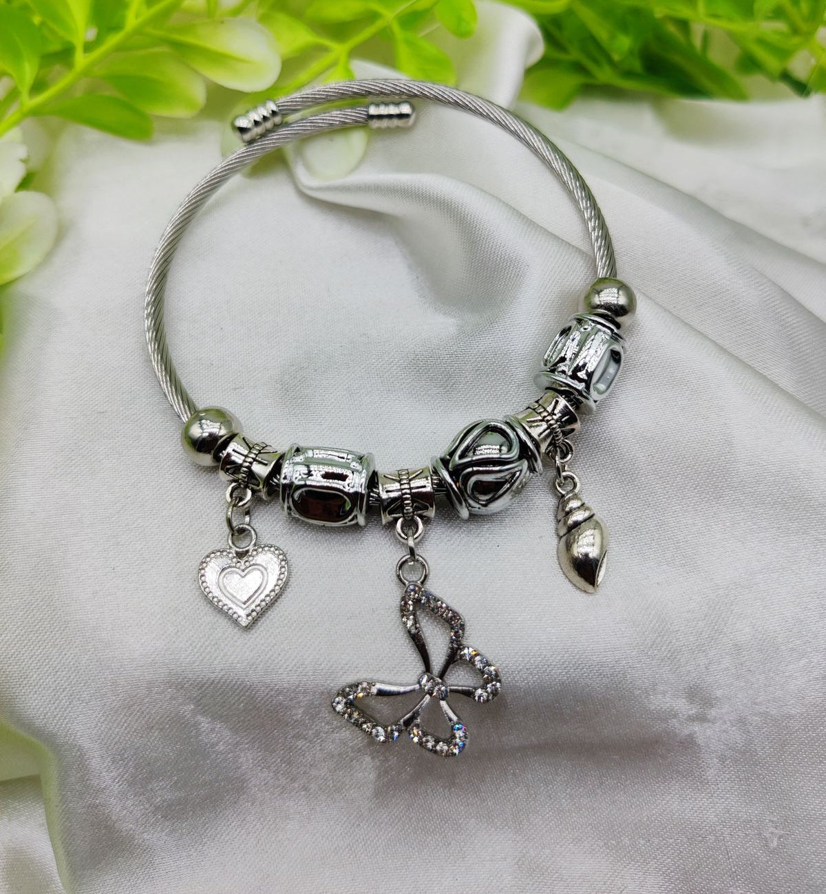 1 Piece Imported Stunning Pandora Butterfly Charm Bracelet | Best Quality Bracelet For Girls & Women | Girls & Women Jewellery