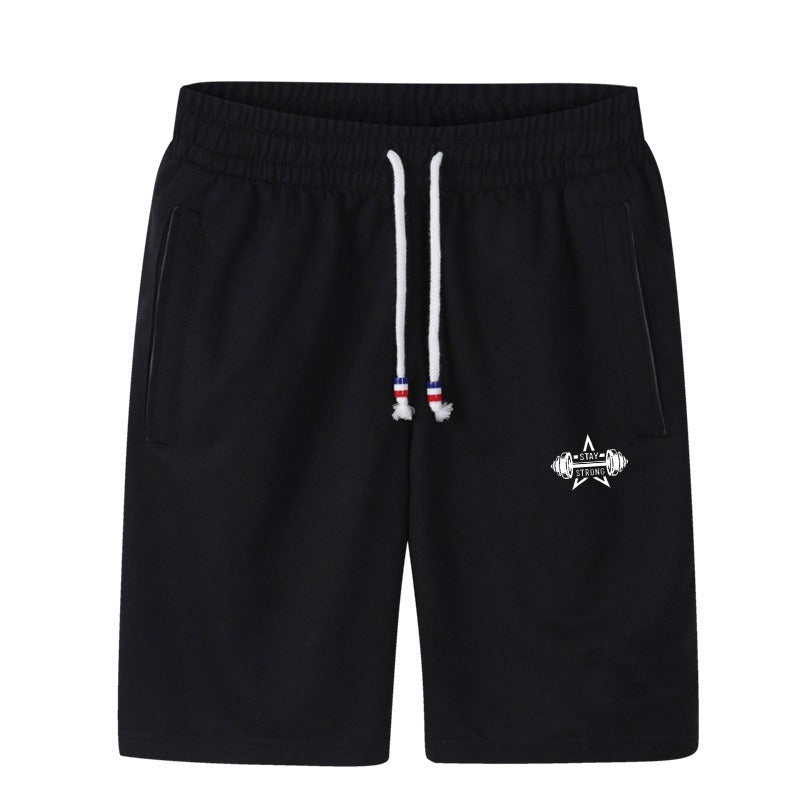 Branded Men’s Shorts Pocket BLACK | MEN | for Gym, Sports & Fitness - M