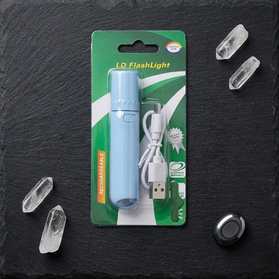 Mini USB-C Rechargeable LED Flashlight – Super Bright Pocket Torch with Telescopic Zoom