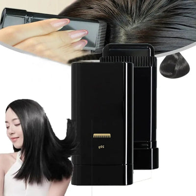 Hairdressing Wand Instant Root Touch-Up – Natural Hair Color Stick for Hair Coverage - Black (20g)