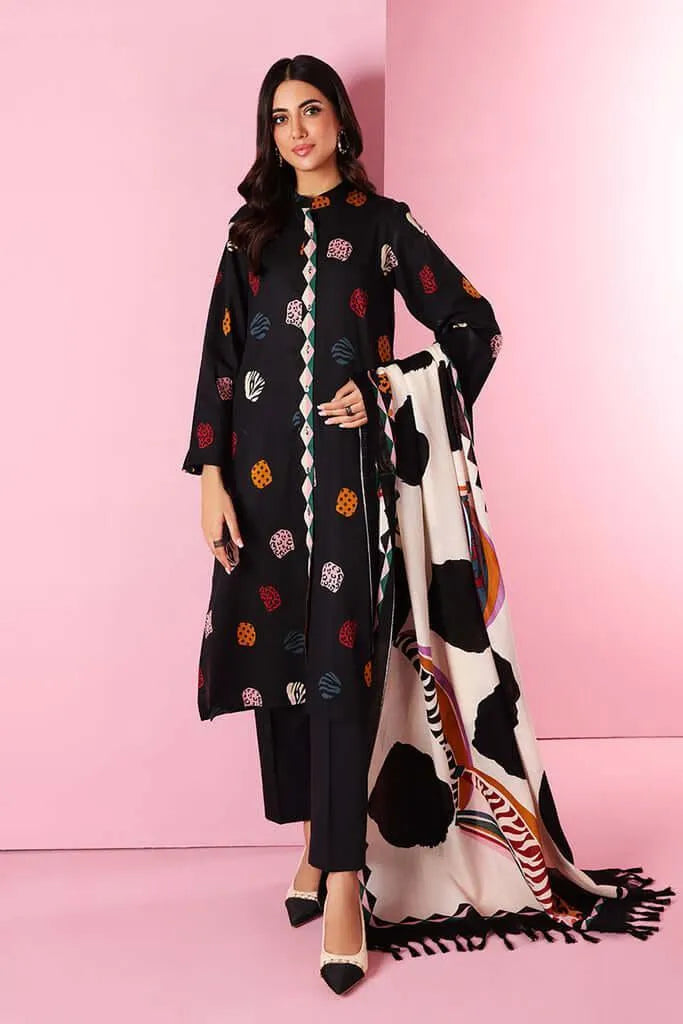 MOST HIT ARTICLES 3 Pcs Women's Unstitched Embroidered Suit