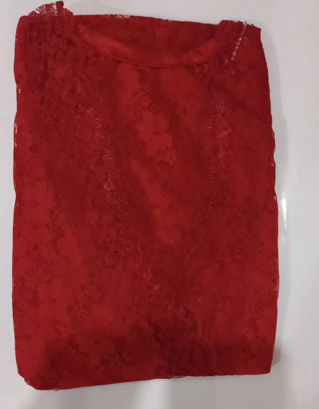 1 Pc Women's Stitched Cotton Lace-Work Night Gown / Net Nighty For Women