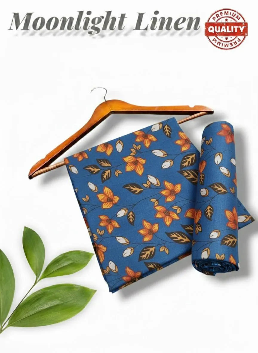 2 Pcs Women's Unstitched Printed Suit