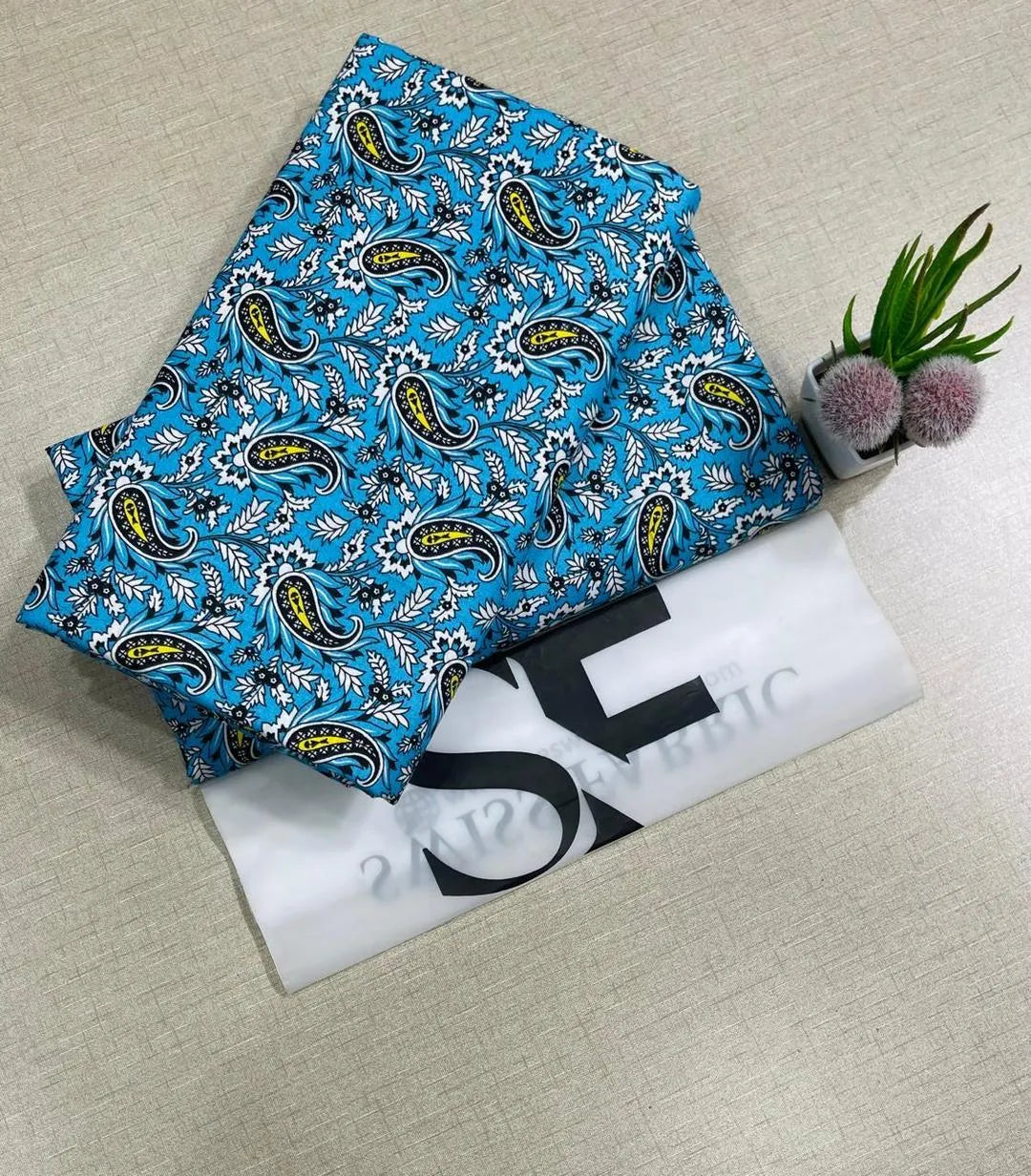 2 Pcs Women's Unstitched Printed Suit