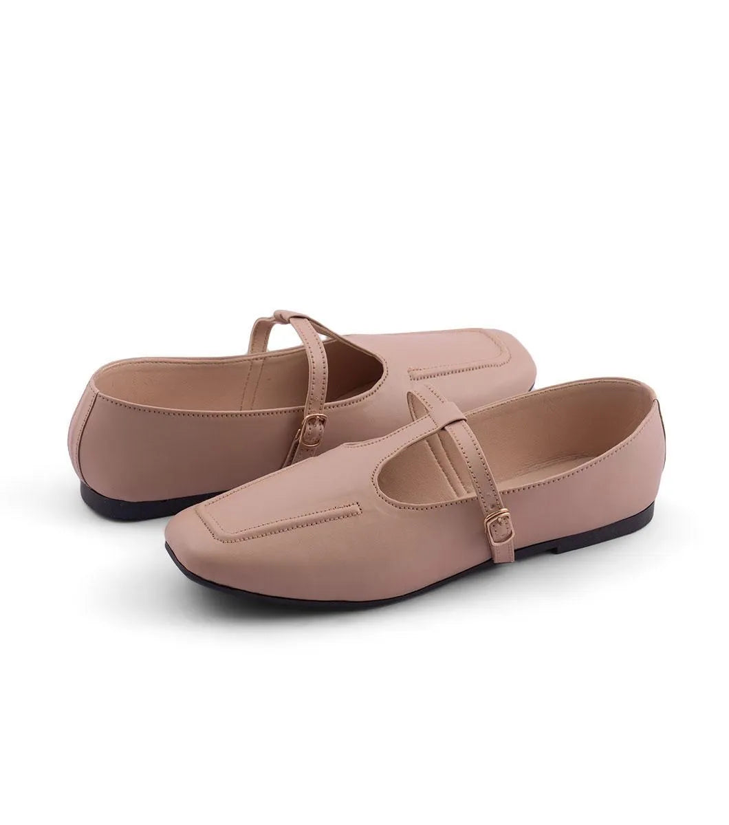 Women's Buckle Strap Flat Shoes