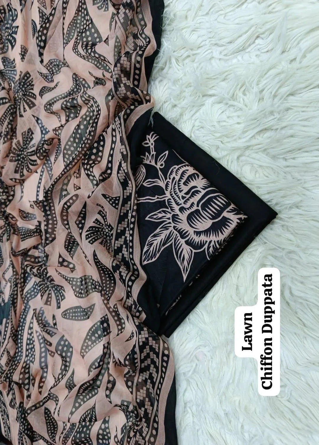 3 Pcs Women's Unstitched Printed Suit