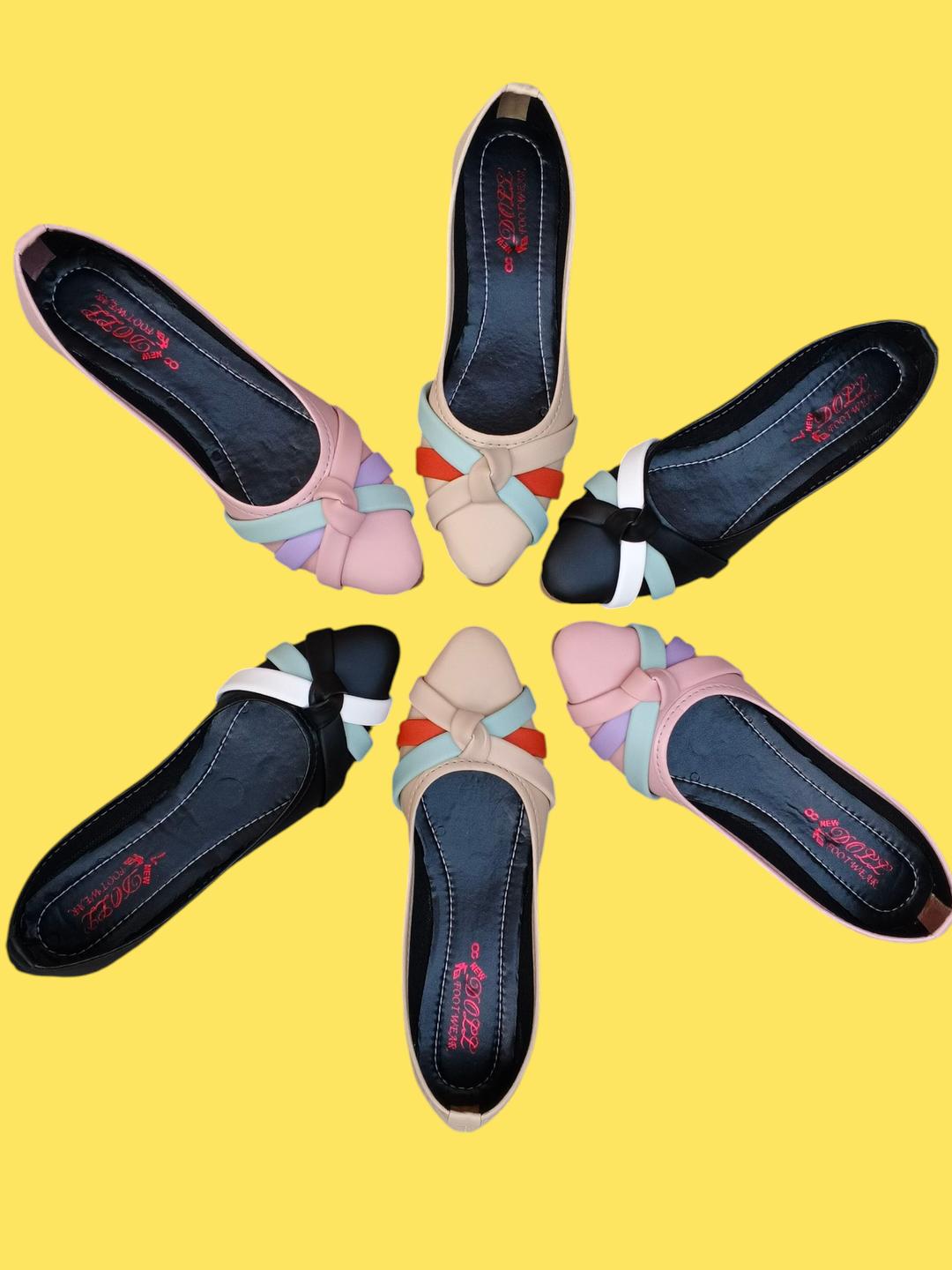 Women Synthetic Leather Pink Pumps Semi Formal