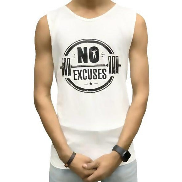 [Pack of 3] Men’s Fitness Gym Sandos for Men Sleeve less for Men Top Fashion Wear Shirt Hoodie Sleeve less for Men - M