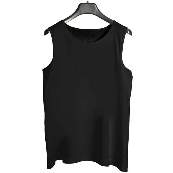 Captain Black Men's Vest [Black] | Sleeve-Less 100% Pure Sando - M